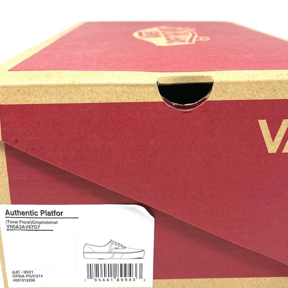 💖MEGA SALE💖VANS Womens  AUTHENTIC PLATFORM Tonal Floral Blue   VN0A3AV87O7 - Picture 10 of 10